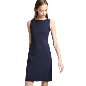NEW Theory Betty 2BV Cauldwell Dress Stretch Spring Navy Size 8
